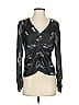 Xirena 100% Silk Black Long Sleeve Silk Top Size S - photo 1
