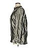 Les Copains Metallic Silver Long Sleeve Blouse Size EU 46 / US 16 - photo 4