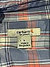 Carhartt Plaid Blue 3/4 Sleeve Button-Down Shirt Size L - photo 4
