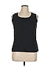 White Stag 100% Cotton Black Sleeveless T-Shirt Size 16 - photo 1