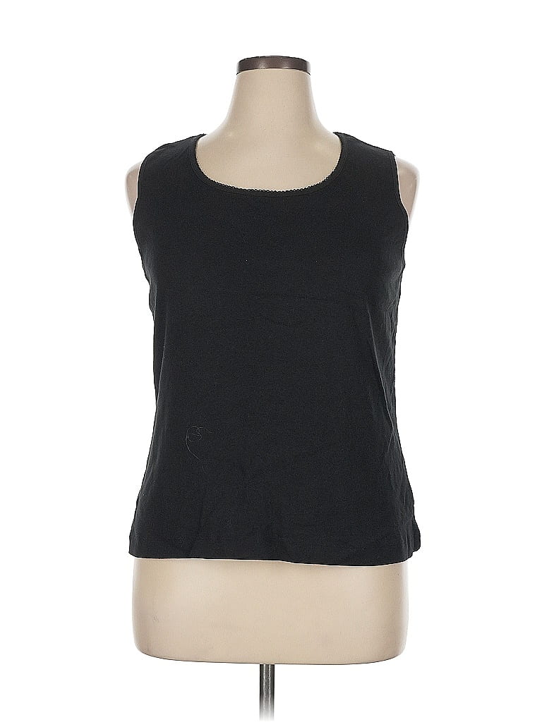 White Stag 100% Cotton Black Sleeveless T-Shirt Size 16 - photo 1
