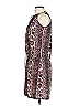Veronica M. Paisley Burgundy Cocktail Dress Size M - photo 5