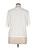 Gap Body 100% Rayon Metallic Ivory Short Sleeve T-Shirt Size XL - photo 2