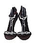 Nina Solid Brown Burgundy Heels Size 7 1/2 - photo 2