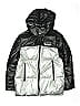Zara Kids 100% Polyester Metallic Silver Snow Jacket Size 13 (big kids) - photo 1