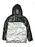 Zara Kids 100% Polyester Metallic Silver Snow Jacket Size 13 (big kids) - photo 2