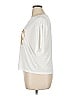 Gap Body 100% Rayon Metallic Ivory Short Sleeve T-Shirt Size XL - photo 5