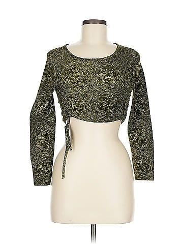 Jade Gold Sparkly Lurex 3/4 Top (view 1)