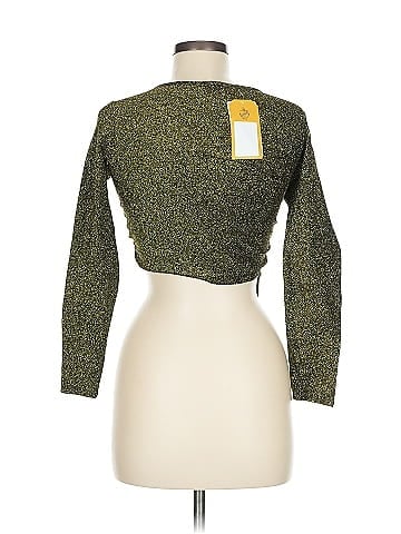 Jade Gold Sparkly Lurex 3/4 Top (view 2)