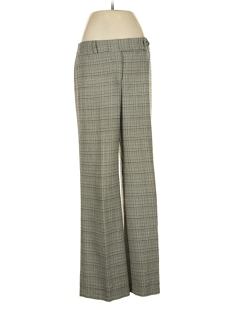 Ann Taylor Factory 100% Polyester Houndstooth Green Dress Pants Size 8 - photo 1