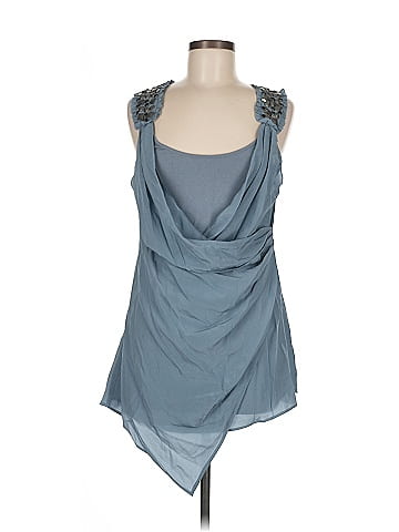 Bebe Sleeveless Silk Top (view 1)