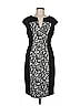 Connected Apparel Graphic Black Cocktail Dress Size 8 - photo 1