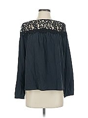 St. John Long Sleeve Silk Top