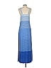 Soma Color Block Blue Casual Dress Size S - photo 2