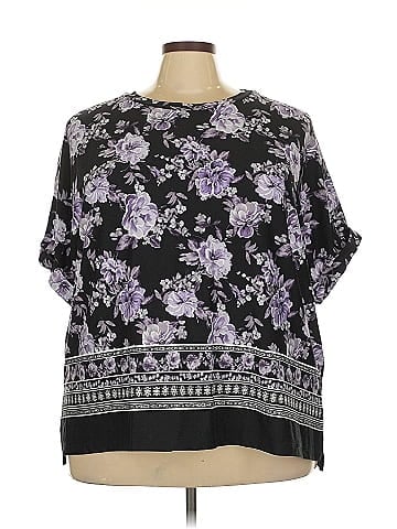 White Birch Short Sleeve Blouse (view 1)