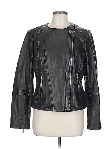 MICHAEL Michael Kors Leather Jacket (view 1)