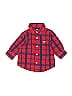Wrangler Jeans Co Plaid Red Long Sleeve Button-Down Shirt Size 0-3 mo - photo 1