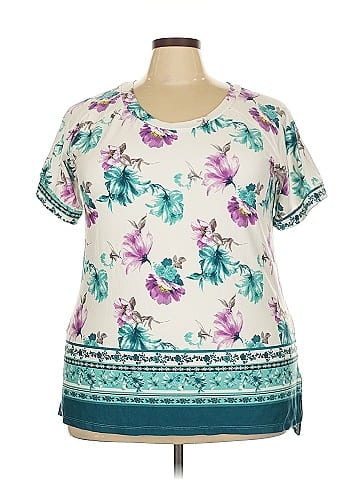 White Birch Short Sleeve Blouse (view 1)