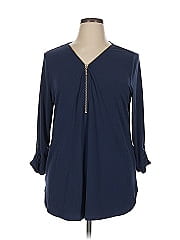 Jm Collection 3/4 Sleeve Blouse