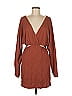 FP BEACH Solid Brown Casual Dress Size M - photo 1