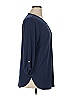 JM Collection Blue 3/4 Sleeve Blouse Size XL - photo 4