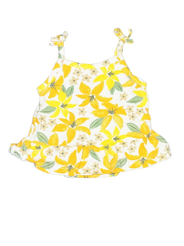 Just One You Made by Carter's 100% Cotton Yellow Sleeveless Blouse 9-12 MO / 12 MO - photo 1