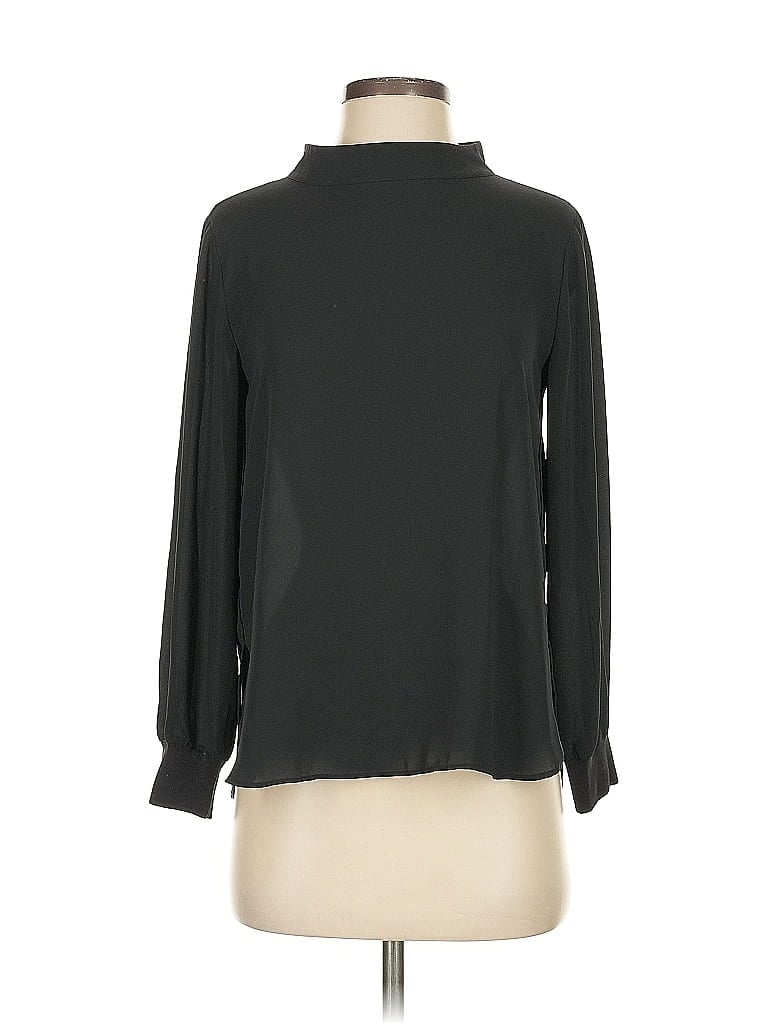ANN TAYLOR LOFT Pre-owned Long Sleeve Blouse In Black