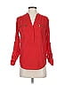 MICHAEL Michael Kors 100% Polyester Red 3/4 Sleeve Blouse Size XXS - photo 1