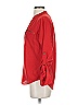 MICHAEL Michael Kors 100% Polyester Red 3/4 Sleeve Blouse Size XXS - photo 6