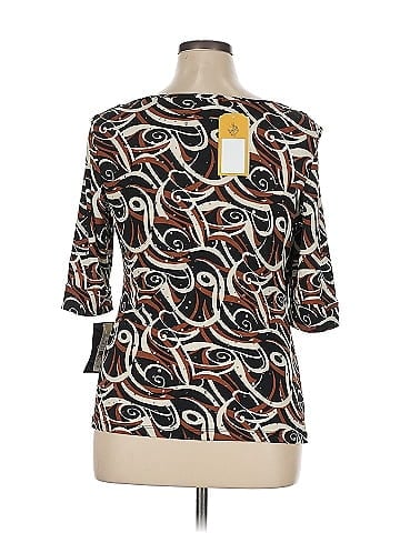J.t.b. Black Abstract Print 3/4 Sleeve (view 2)
