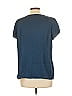 Ann Taylor LOFT Outlet Blue Short Sleeve Blouse Size L - photo 2
