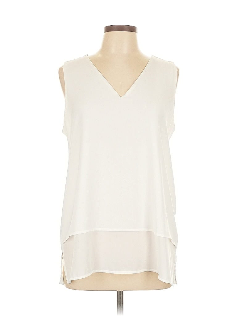 Pre-owned Michael Michael Kors Sleeveless Blouse In White