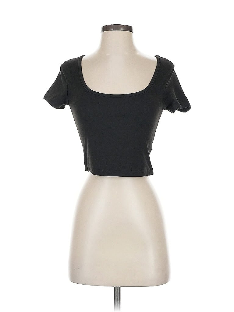 Pre-owned Unbranded Short Sleeve T-shirt In Black