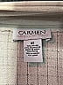 Carmen Carmen Marc Valvo Silver Tan Cardigan Size XS - photo 7