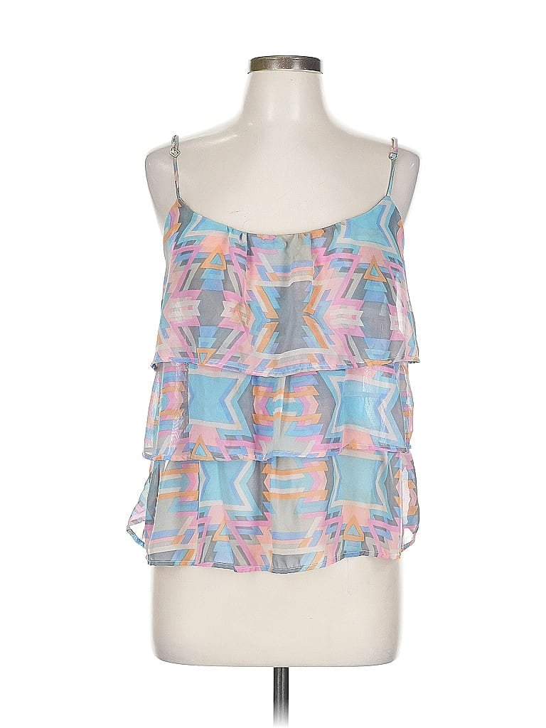 Pre-owned Show Me Your Mumu Sleeveless Blouse In Blue