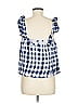 BB Dakota 100% Cotton Blue Sleeveless Blouse Size M - photo 2