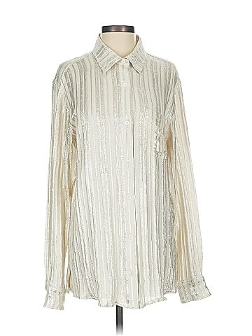 Rebecca Minkoff Long Sleeve Silk Top (view 1)