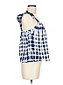 BB Dakota 100% Cotton Blue Sleeveless Blouse Size M - photo 4