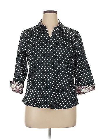 Foxcroft 3/4 Sleeve Button-Down Shirt (view 1)