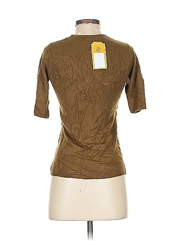 DG^2 by Diane Gilman Brown Textured Stretchy Acrylic Knit (view 2)