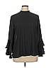 ELOQUII Black Long Sleeve Blouse Size 14 - photo 1