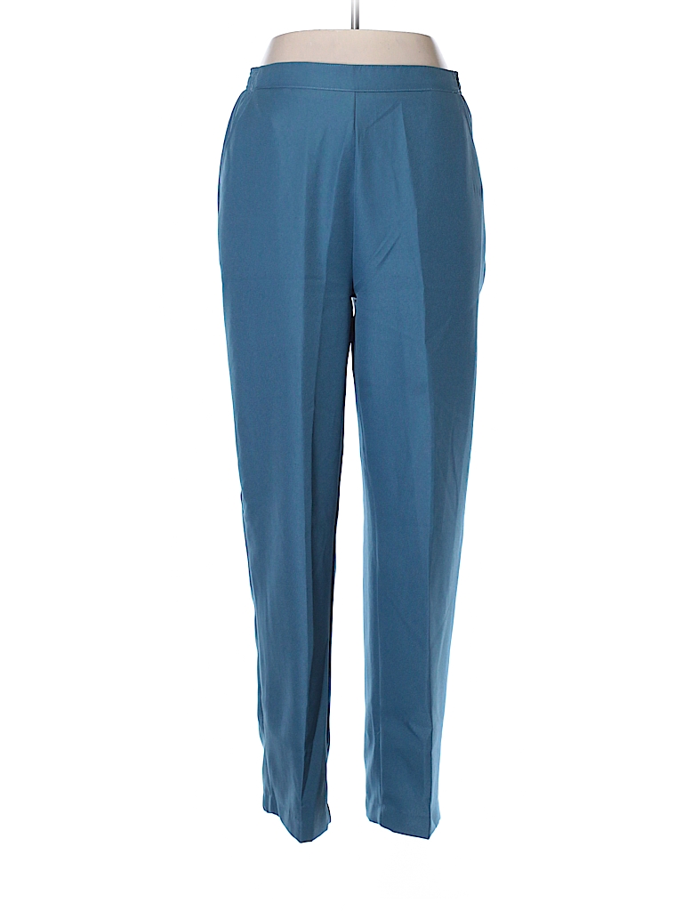Koret 100% Polyester Solid Blue Dress Pants Size 12 (Petite) - 91% off ...