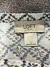 Ann Taylor LOFT Outlet 100% Cotton Silver Long Sleeve Blouse Size L - photo 7