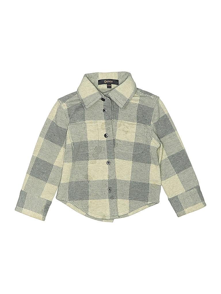 Click to view more detailed imagery on our partner's website Pre-owned Quince Kids' Long Sleeve Button Down Shirt In Brown