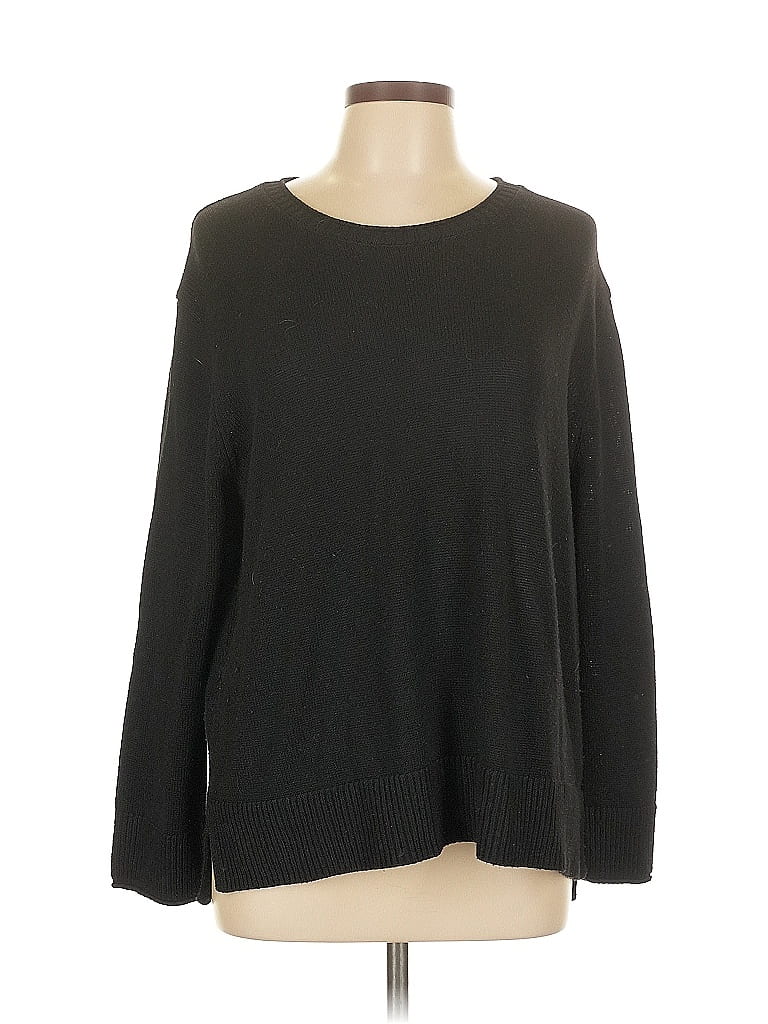 Pre-owned Ella Moss Pullover Sweater In Black