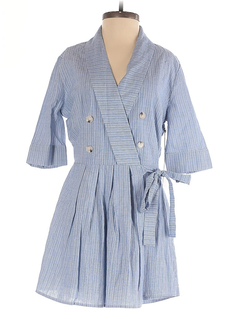 Pre-owned Lost + Wander Romper In Blue
