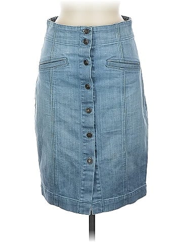 7 For All Mankind Denim Skirt (view 1)