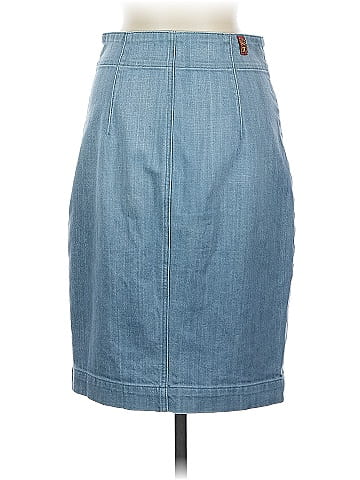 7 For All Mankind Denim Skirt (view 2)