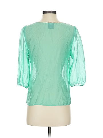 Fei 3/4 Sleeve Silk Top (view 2)