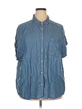 Terra & Sky Short Sleeve Button Down Shirt